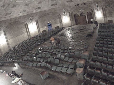 Harrison Auditorium Seat Removal 2017 thumbnail.