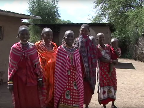 Maasai Women Singing in Kitengela, Kenya thumbnail.