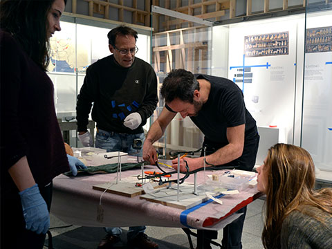 Installation of the Middle East Galleries thumbnail.